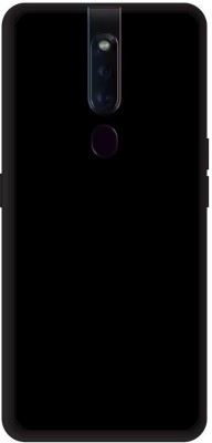 itrusto Back Cover for OPPO F11 Pro , OPPO F11 Pro Plain Black BACK COVER(Multicolor, Hard Case, Pack of: 1)