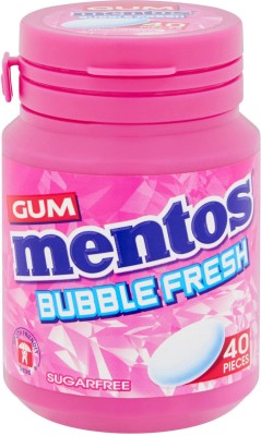 Mentos Sugar Free Gum Bubble Fresh Flavor 40 Pieces Gum Bubble Fresh Chewing Gum(56 g)