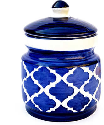 ARDVAN INDIA Ceramic Utility Container  - 1000 ml(Blue)