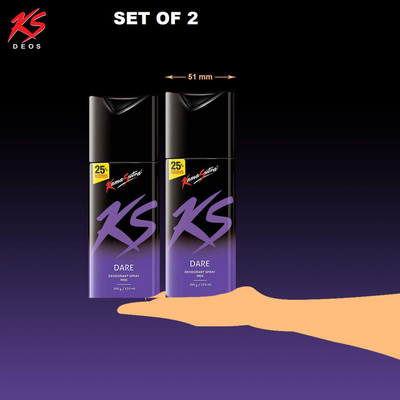 Kamasutra DEO DARE EACH 150ML P=2 Deodorant Spray  -  For Men(300 ml, Pack of 2)