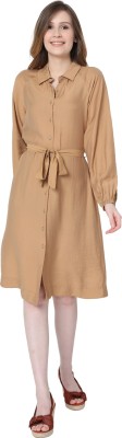 VERO MODA Women Shirt Brown Dress