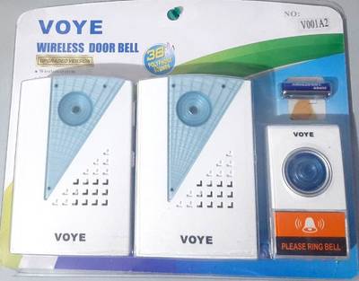 uptodatetools Double Receiver Wireless Doorbell Door Chime + 38 Polyphonic Ring Tones Wireless Door Chime