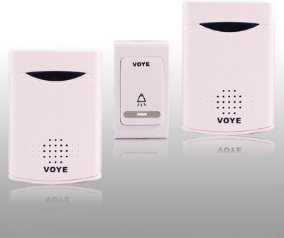 uptodatetools Wireless Remote Control Chime Door Bell with Double-Receiver Wireless Door Chime(1 Tune)