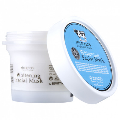 SCENTIO Milk Plus Whitening Q10 Facial Mask(100 ml)
