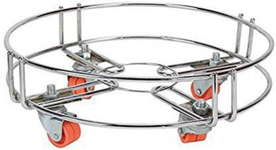 Kainoz DOMESTIC & COMMERCIAL USE CYLINDER TROLLEY MULTIPURPOSE Gas Cylinder Trolley(Silver, Orange)