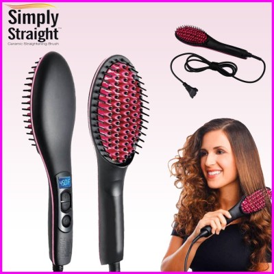 Fitaza Hair Straightener Hair Straightener Brush(Black)