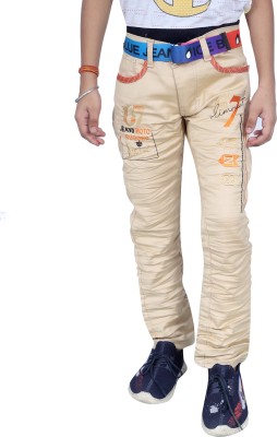 Kundan Regular Boys Beige Jeans