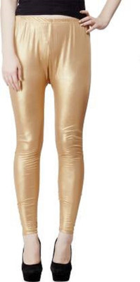 VDG Churidar  Western Wear Legging(Gold, Solid)