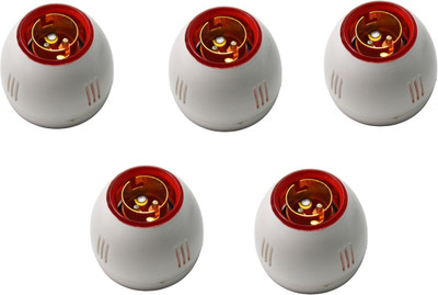 Electro Factory Fancy Red Ring Bulb Holder - Pack of 5 Plastic Light Socket(Pack of 5)