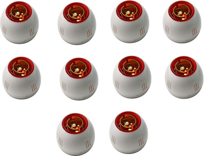 Electro Factory Fancy Red Ring Bulb Holder - Pack of 10 Plastic Light Socket(Pack of 10)