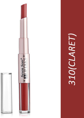Seven Seas Lip Duo 2 In 1 Liquid Lipstick with Lipstick For Her(Claret, 3 ml)