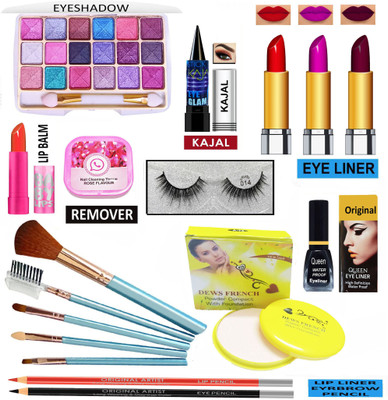 CLUB 16 Best Value Makeup Kit Of 17 Makeup Items MNB15(Pack of 17)
