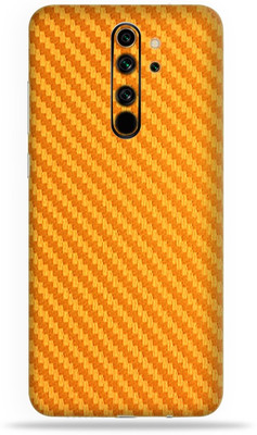 LAMHA Redmi Note 8 Pro Mobile Skin(Ultra Super Golden Carbon Fiber With High Matte Finish.)