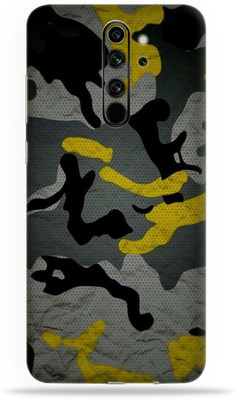 BugguSkin REDMI Note 8 Pro, redmi note 8pro Mobile Skin(Ultra Super Camouflage Yellow Skin With High Mattte Finish.)