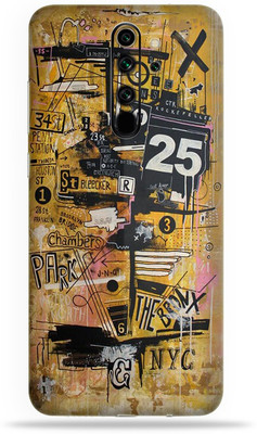 LAMHA Redmi Note 8 Pro Mobile Skin(Ultra Super Multicolor Graffiti Skin With High Matte Finish.)