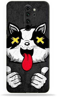 LAMHA Redmi Note 8 Pro Mobile Skin(Ultra Super Crazy Cat Skin With High Matte Finish.)