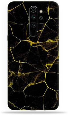 LAMHA Redmi Note 8 Pro Mobile Skin(Ultra Super Black Abstract Skin With High Matte Finish.)