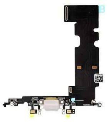 Purplesavvy USB Charging Flex For iPhone 8 Plus (Silver) Charging PCB Complete Flex
