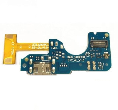 Shinzo Micro USB Charging Board Port Flex Ribbon Jack Connector with Microphone Compatible for Itel S12 (OG ) - Charging Connector Flex cable