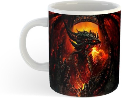 ADN21 All Day New Printed Game Of Thrones Ceramic Coffee 8 Ceramic Coffee Mug(330 ml)