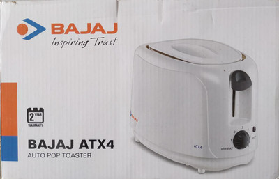 BAJAJ by BAJAJ ATX 4 750 W Pop Up Toaster(White)