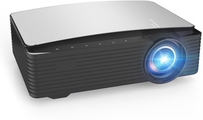 Aao YG650 Full hd Projector 1080p for Home, Smart Projector 4k WiFi Bluetooth 1GB RAM 8GB Memory 4D Correction Electronic Focus Compatible with TV Stick, Set Top Box, HDMI, USB, Laptop (7000 lm / 2 Speaker / Wireless / Remote Controller) Portable Projector(Black)