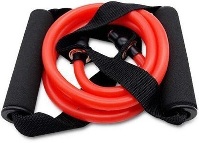Shopeleven Portable Toning Tube Full Body Workout Muscle Toning Exerciser Rope Resistance Tube(Red)