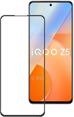 Q Box Edge To Edge Tempered Glass for Vivo IQOO Z5(Pack of 1)