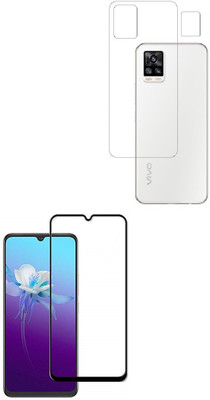 Vatsin Front and Back Tempered Glass for ViVO V21(Pack of 3)