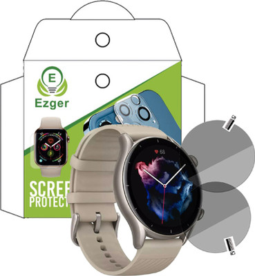 EZGER Screen Guard for AMAZFIT GTR 3 SMARTWATCH(Pack of 2)