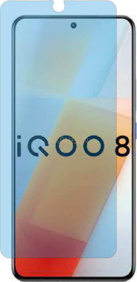 Fasheen Tempered Glass Guard for IQOO 8 (Impossible UV AntiBlue Light)(Pack of 1)