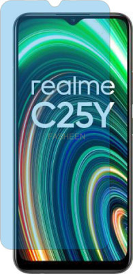 Fasheen Tempered Glass Guard for REALME C25Y (Impossible UV AntiBlue Light)(Pack of 1)