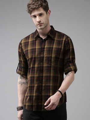 Roadster Men Checkered Casual Multicolor Shirt