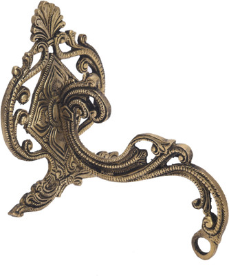B H A R A T H A A T Classic Clock or Bell Hanging Decorative Showpiece  -  14 cm(Brass, Gold)