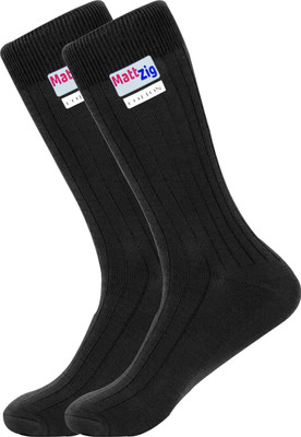 MATTZIG Men Self Design Mid-Calf/Crew