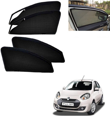 AuTO ADDiCT Side Window, Rear Window Sun Shade For Renault Pulse(Black)