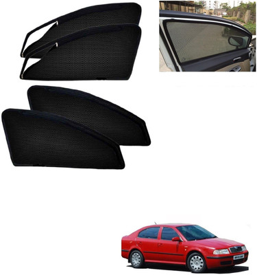 AuTO ADDiCT Side Window, Rear Window Sun Shade For Skoda Octavia(Black)