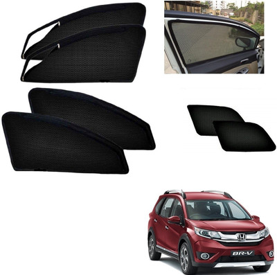AuTO ADDiCT Side Window, Rear Window Sun Shade For Honda BRV(Black)