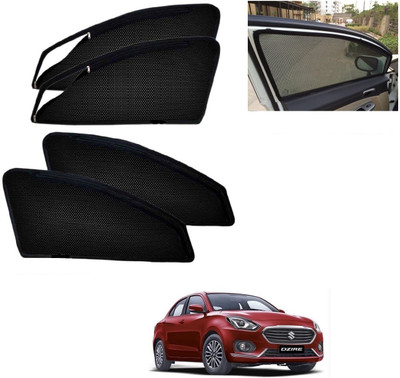 AuTO ADDiCT Side Window, Rear Window Sun Shade For Maruti Suzuki New Dzire(Black)