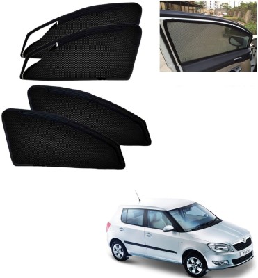 AuTO ADDiCT Side Window Sun Shade For Skoda Fabia(Black)