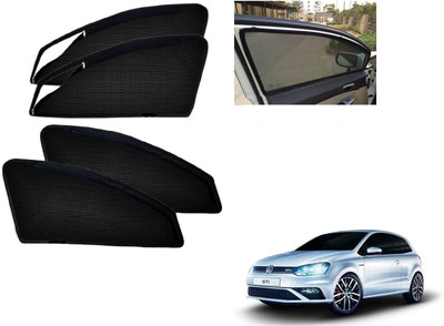 AuTO ADDiCT Side Window, Rear Window Sun Shade For Volkswagen Polo GT(Black)