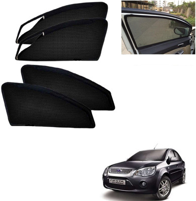 AuTO ADDiCT Side Window, Rear Window Sun Shade For Ford Fiesta Old(Black)