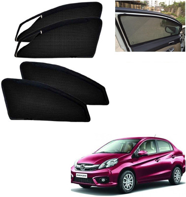 AuTO ADDiCT Side Window, Rear Window Sun Shade For Honda Amaze(Black)