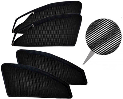 AuTO ADDiCT Side Window, Rear Window Sun Shade For Tata Safari(Black)
