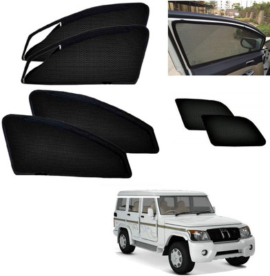 AuTO ADDiCT Side Window, Rear Window Sun Shade For Mahindra Bolero(Black)