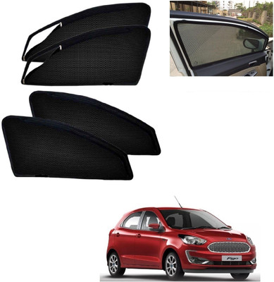 AuTO ADDiCT Side Window, Rear Window Sun Shade(Black)