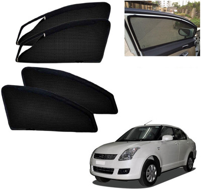 AuTO ADDiCT Side Window, Rear Window Sun Shade For Maruti Suzuki Swift Dzire(Black)