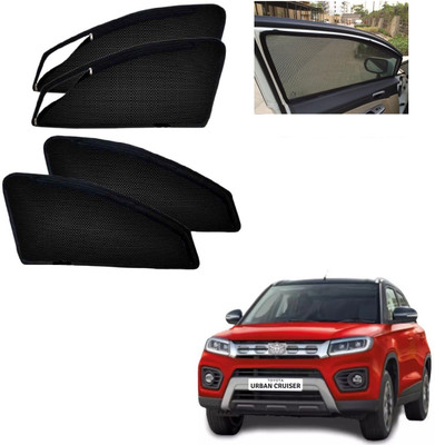 AuTO ADDiCT Side Window, Rear Window Sun Shade For Toyota Urban Cruiser(Black)