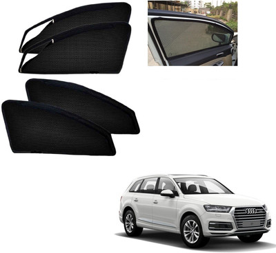 AuTO ADDiCT Side Window, Rear Window Sun Shade For Audi Q7(Black)