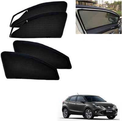AuTO ADDiCT Side Window, Rear Window Sun Shade For Toyota Glanza(Black)